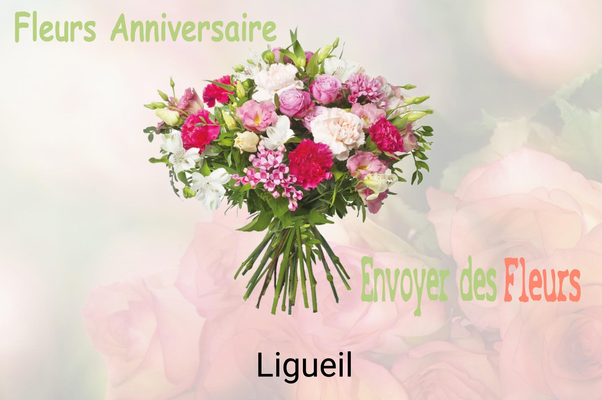 Bouquet de fleurs d’anniversaire livré à Ligueil