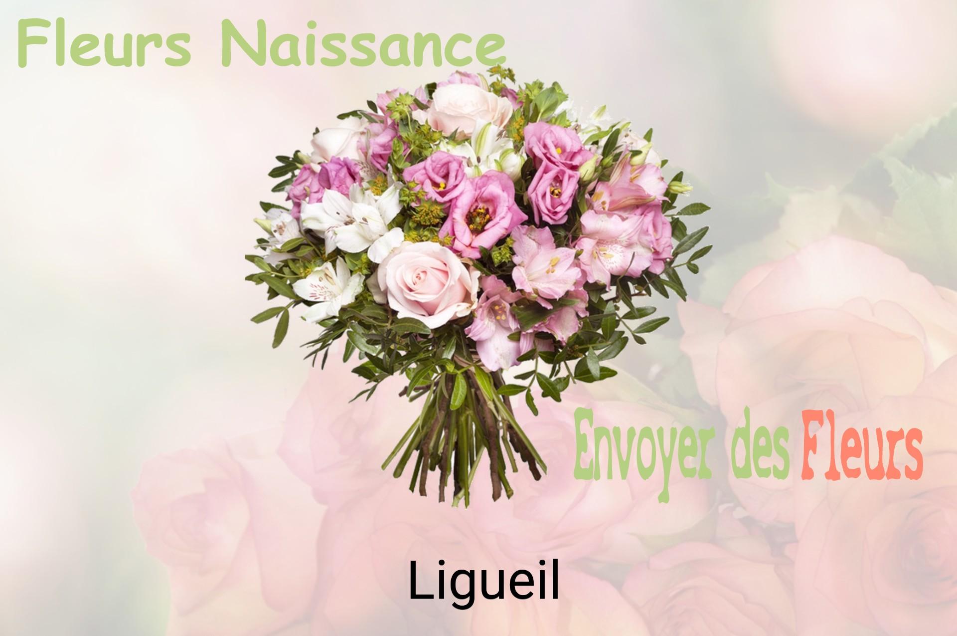 Bouquet de fleurs de naissance livré à Ligueil